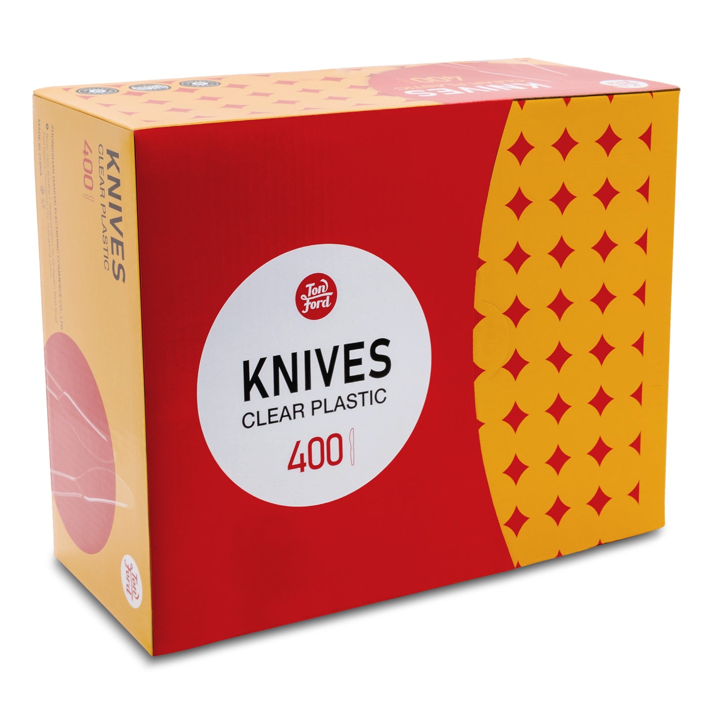 Plastic Knives Heavy Duty Clear, Plastic Utensils, 400 Count